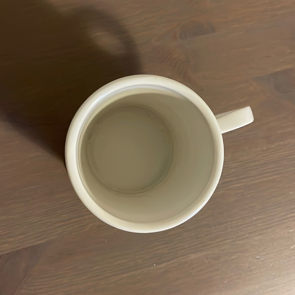 Anthropologie Cream and Black Ceramic Letter K Mug - Picture 6 of 7